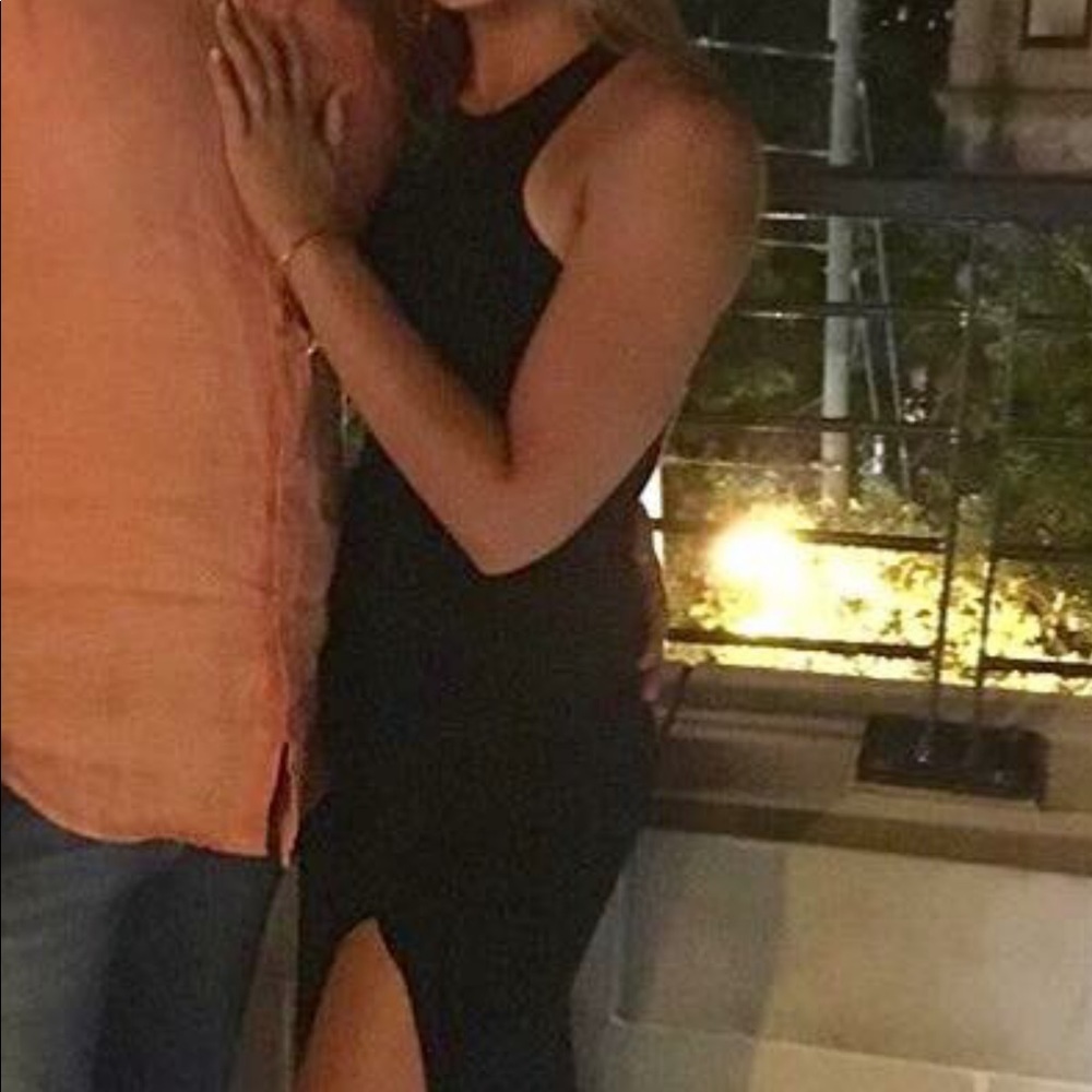 Lulu black tank maxi dress